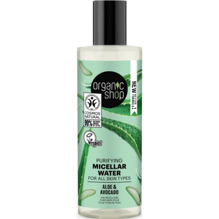 Tisztító micellás víz aloe verával és avokádóval 150 ml Organic Shop