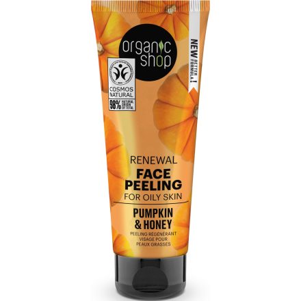 Megújító arcpeeling tökmagolajjal és mézzel 75 ml Organic Shop
