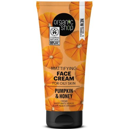 Mattító arckrém tökmagolajjal és mézzel 50 ml Organic Shop