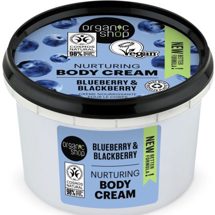 Kényeztető testápoló krém áfonyával és szederrel  250 ml Organic Shop