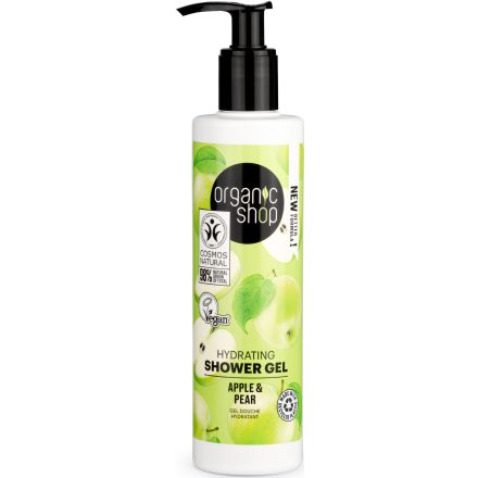 Hydrating tusfürdő almával és körtével 280 ml Organic Shop