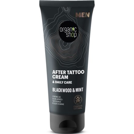 Men Tetoválás utáni és mindennapos krém tölgyfakéreg-kivonattal és mentával 75 ml Organic Shop