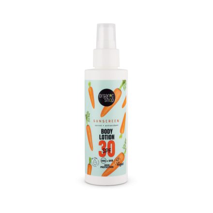 Fényvédő  spray sárgarépával és antioxidánsokkal SPF30 150 ml Organic Shop