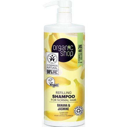Revitalizáló sampon banánnal és jázminnal 1000 ml Organic Shop