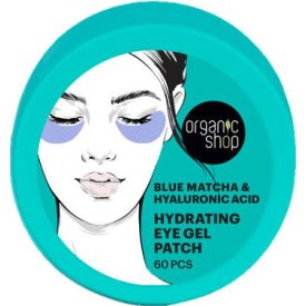   Hidratáló gél szemmaszk kék matcha-kivonattal és hialuronsavval 60 db Organic Shop