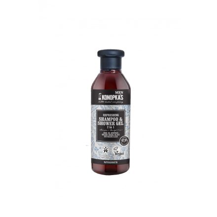 MEN Frissítő 2 az 1-ben sampon és tusfürdő gél 280 ml Dr.Konopka's