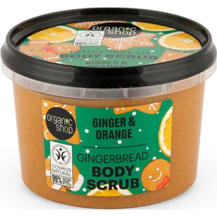Mézeskalácsos testradír gyömbérrel és naranccsal 250 ml Organic Shop