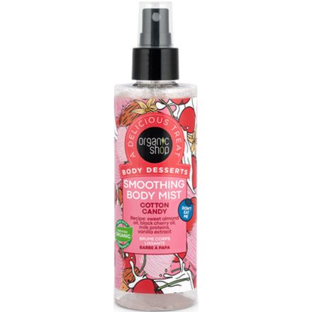 Vattacukor illatú bőrsimító testpermet 200 ml Organic Shop