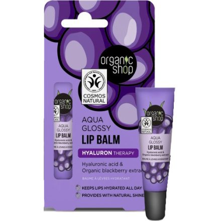 Hyaluron Therapy ajakbalzsam hialuronsavval és bio szederkivonattal 10 ml Organic Shop