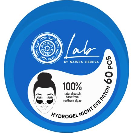 Ragyogásfokozó és hidratáló éjszakai hidrogél szemmaszk Hialuronsav + C-vitamin 60 db Lab Biome