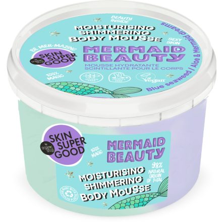Hidratáló csillogó testápoló mousse, Mermaid Beauty 250 ml Skin Super Good 