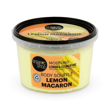 Lemon Macaron alakformáló testszuflé citrommal és klementinnel 250 ml Organic Shop