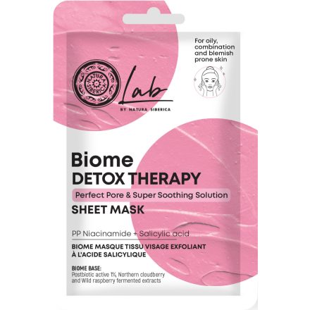 Detox Therapy Fátyolmaszk Niacinamid + Szalicilsav 25 g Lab Biome