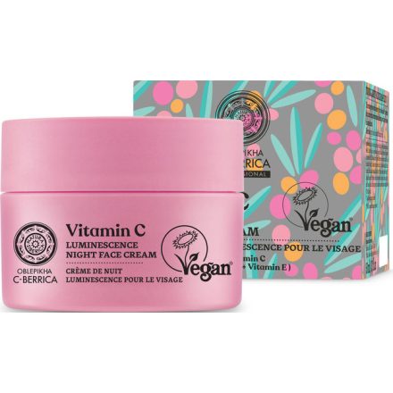 Lumineszcencia Éjszakai arckrém C-vitaminnal 50 ml Oblepikha Siberica