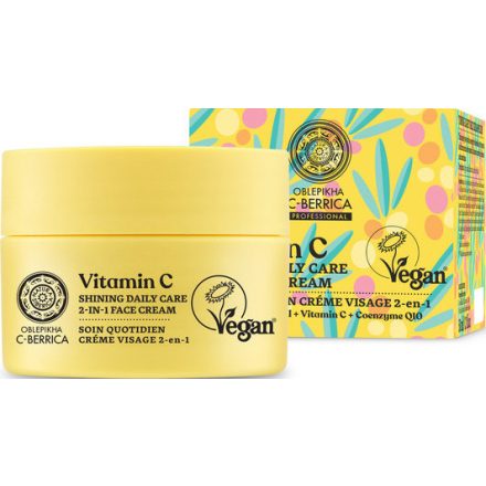 2 az 1-ben Ragyogás arckrém  C-vitaminnal  50 ml Oblepikha Siberica