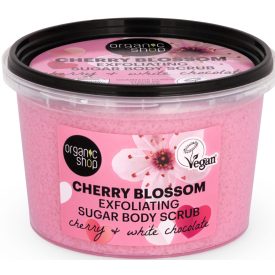   Hámlasztó testradír cseresznyével és fehér csokoládéval 250 ml Organic Shop 