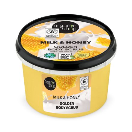 Golden testradír tejjel és mézzel 250 ml Organic Shop