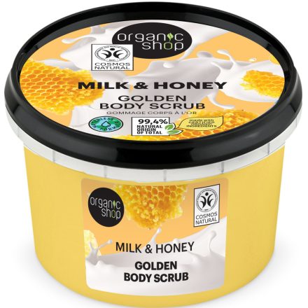 Golden testradír tejjel és mézzel 250 ml Organic Shop