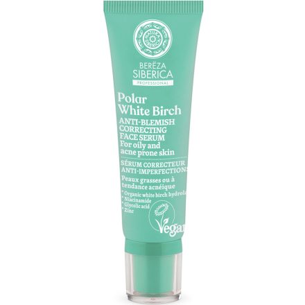 Sarki Fehér Nyír Bőrkorrigáló arcszérum 30 ml Bereza Siberica 