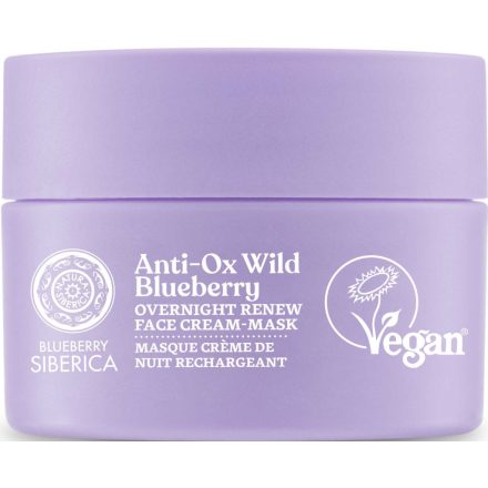 Vad Áfonya Megújító éjszakai arckrém-maszk 50 ml Blueberry Siberica Anti-Ox 