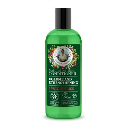 Erősítő és volumennövelő hajkondicionáló 5-féle vadon termő bogyóval 260 ml Agafia
