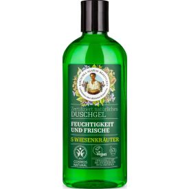   Hidratáló és frissítő tusfürdő gél 5 mezei gyógynövénnyel 260 ml Agafia