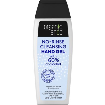 Öblítésmentes kéztisztító gél bio teafaolajjal és szalicilsavval 100 ml Organic Shop
