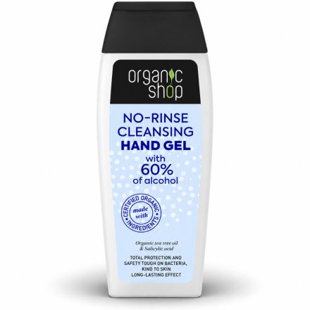 Öblítésmentes kéztisztító gél bio teafaolajjal és szalicilsavval 100 ml Organic Shop