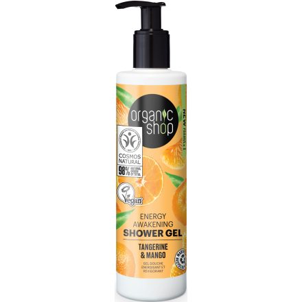 Energy tusfürdő mandarinnal és mangóval 280 ml Organic Shop