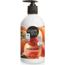   Tápláló folyékony szappan rózsával és őszibarackkal 500 ml Organic Shop