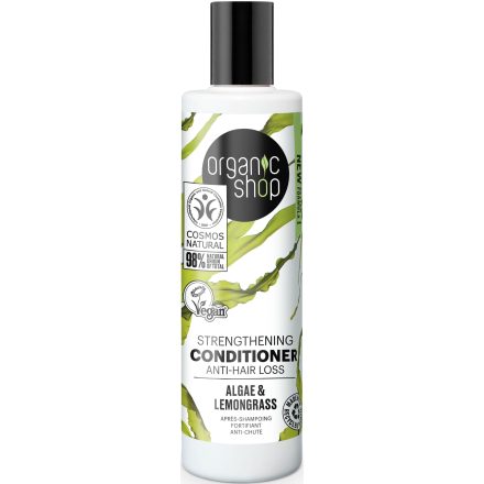Erősítő és hajhullás elleni kondicionáló algával és citromfűvel 280 ml Organic Shop