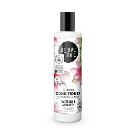 Shine kondicionáló vízililiommal és amaránttal 280 ml Organic Shop