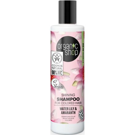 Shine sampon vízililiommal és amaránttal 280 ml Organic Shop