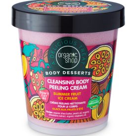   Tisztító testpeeling Nyári gyümölcsös jégkrém 450 ml Organic Shop