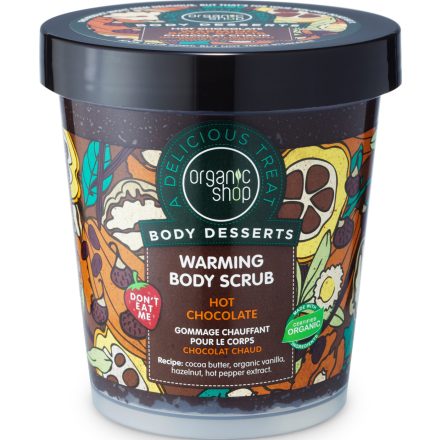 Forrócsoki testradír 450 ml Organic Shop