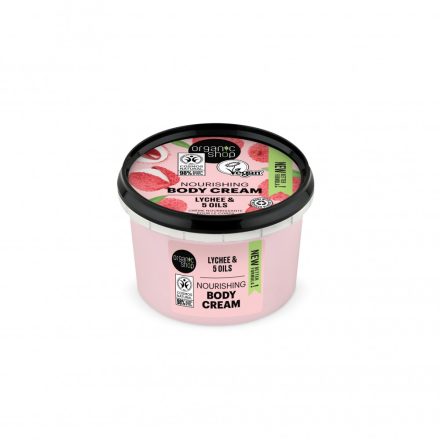Testápoló krém “Pink licsi”  250 ml Organic Shop
