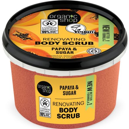 Renovating testradír papayával és cukorral 250 ml Organic Shop