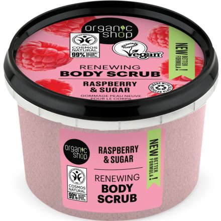 Renewing testradír málnával és cukorral 250 ml Organic Shop