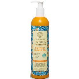   Tápláló és hidratáló homoktövis tusfürdő bio virágvízzel 400 ml Oblepikha Siberica