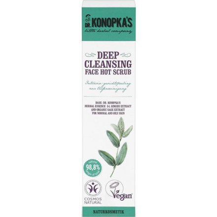 Mélytisztító arcradír gyömbér és zsálya kivonattal 75 ml Dr.Konopka's