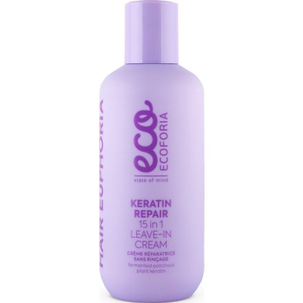 15 in 1 Keratinos öblítésmentes helyreállító krém 200 ml Ecoforia