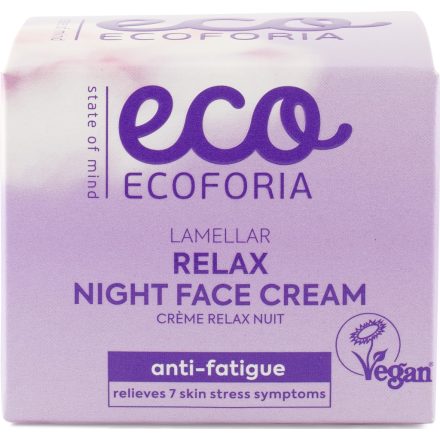 Lamelláris szerkezetű éjszakai nyugtató arcrkém levendulával 50 ml Ecoforia