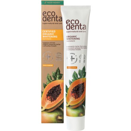 Minősített Fehérítő bio fogkrém papajával 75 ml Ecodenta