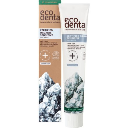 Minősített fogérzékenység-csökkentő fogkrém tengeri sóval és aloe verával 75 ml Ecodenta