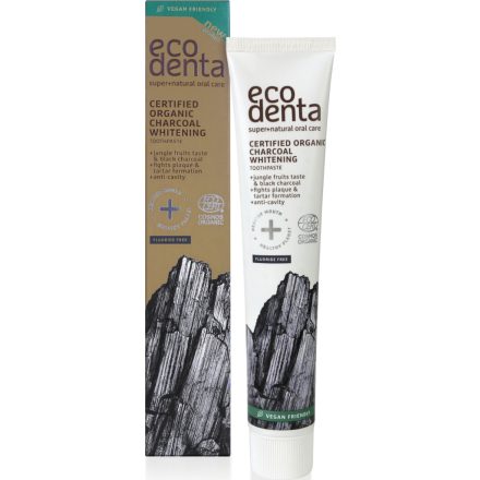 Minősített fehérítő bio fogkrém szénnel 75 ml Ecodenta