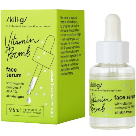 Arcszérum vitamin komplex-szel és AHA savakkal 30 ml Kili-g