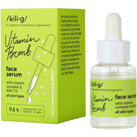 Arcszérum vitamin komplex-szel és AHA savakkal 30 ml Kili-g