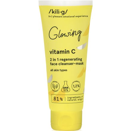 Regeneráló arctisztító és maszk C-vitaminnal 75 ml Kili-g