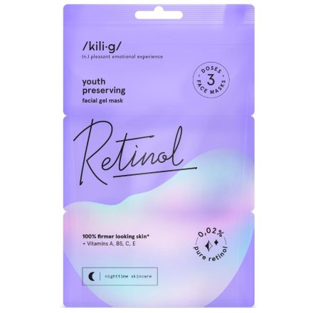 Éjszakai arcgélmaszk retinollal 3x7 ml Kili-g
