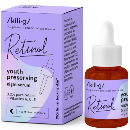 Éjszakai arcszérum retinollal 30 ml Kili-g